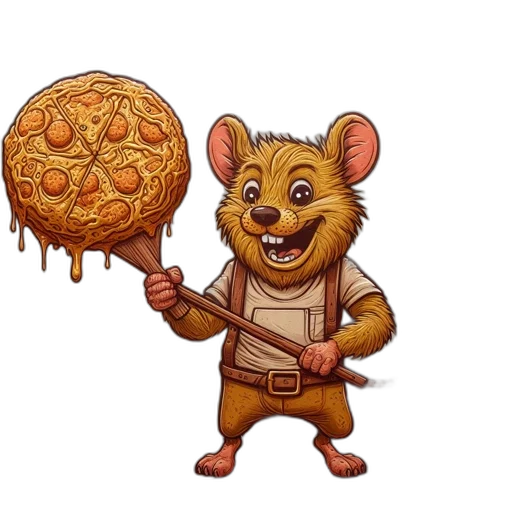 food, staff, creature, animal, concept art, pixel art, fantasy art, 3d render transparent PNG cut-out