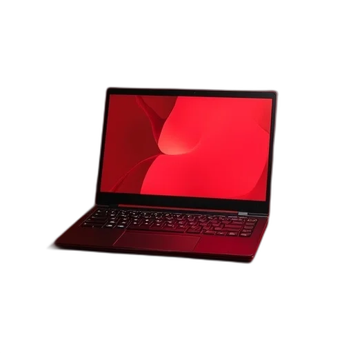 staff, 3d render, red, lenovo, ultrabook, pro, goes, but transparent PNG cut-out