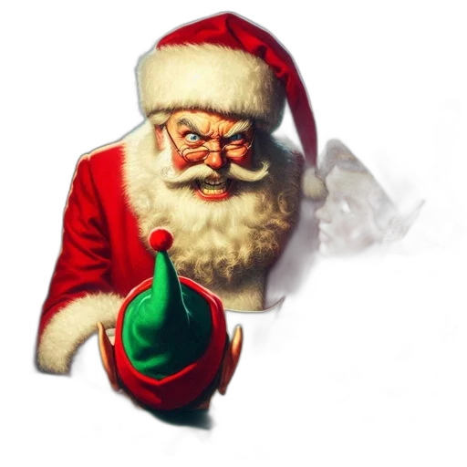 staff, 3d render, photorealistic, concept art, festive, santa, workshop, claus transparent PNG cut-out