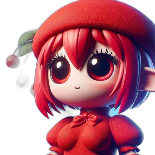 hat, creature, face, 3d render, concept art, photorealistic, anime, animated transparent PNG cut-out