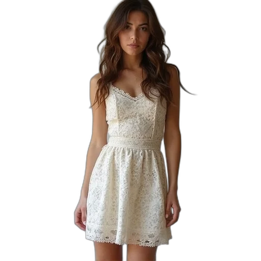dress, monochrome, casual, size transparent PNG cut-out