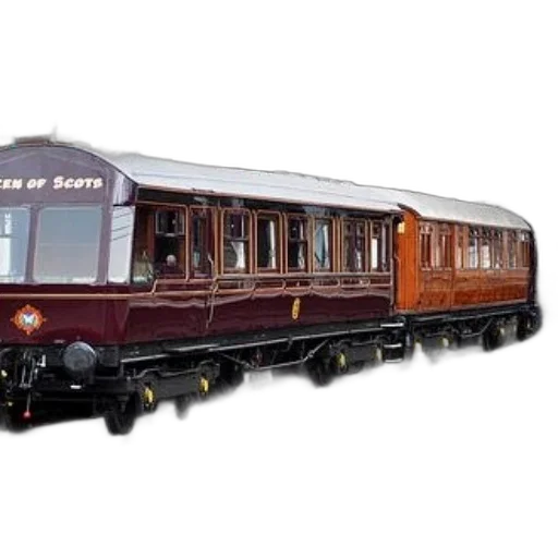 3d render, photorealistic, concept art, vintage, train, carriage, queen, scots transparent PNG cut-out
