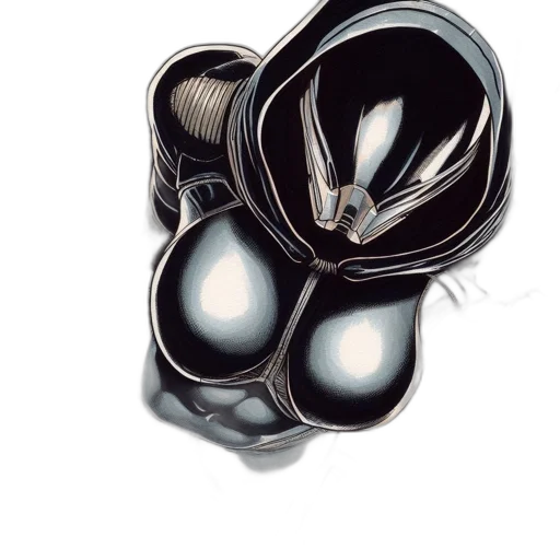 mask, robot, jewelry, shoes, concept art, photorealistic, 3d render, pencil sketch transparent PNG cut-out
