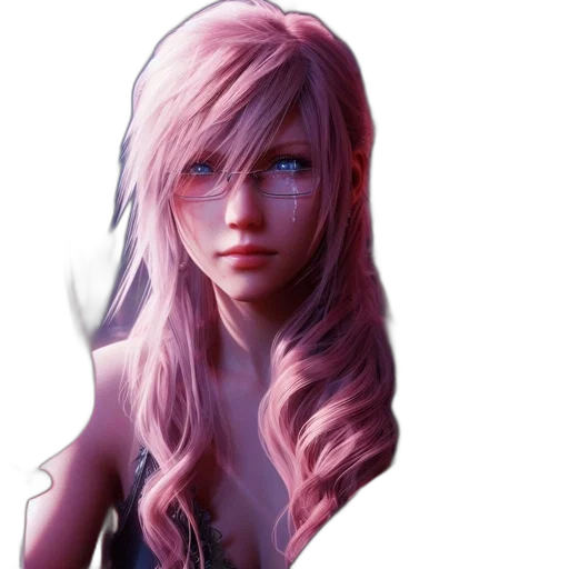 face, hair, creature, dress, fantasy art, concept art, photorealistic, anime transparent PNG cut-out