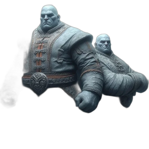 mask, creature, jacket, weapon, concept art, fantasy art, 3d render, photorealistic transparent PNG cut-out