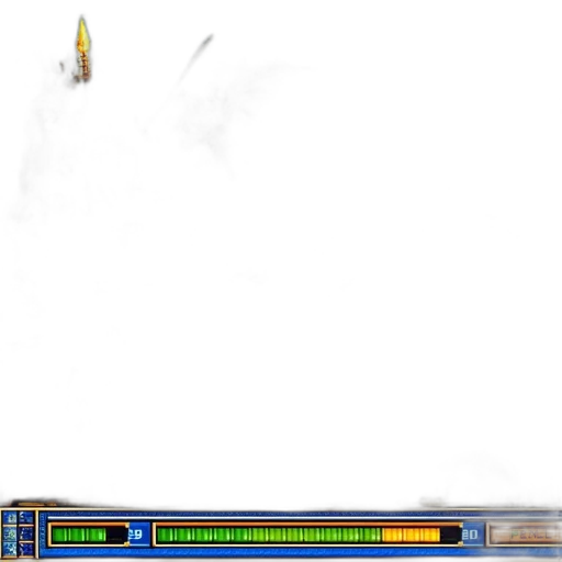 weapon, sword, staff, pixel art, concept art, outer space, fire, fog transparent PNG cut-out