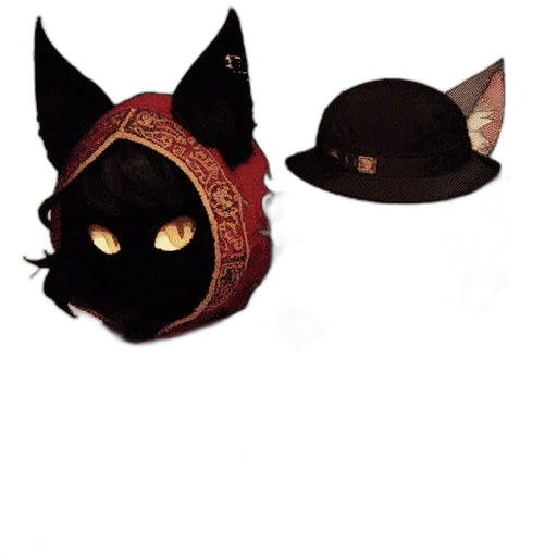 hat, mask, crown, concept art, 3d render, two, distinctive, characters transparent PNG cut-out