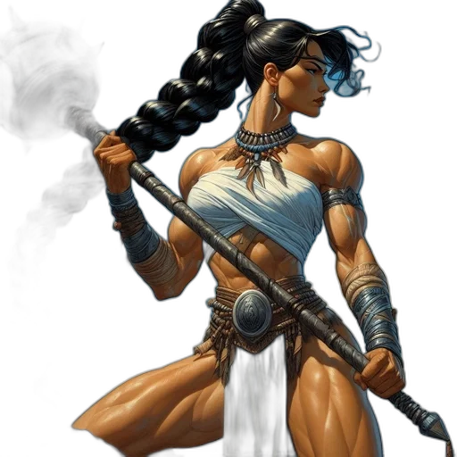 sword, weapon, staff, concept art, fantasy art, comic book art, pixel art, female transparent PNG cut-out