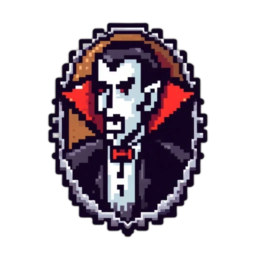 staff, jacket, pixel art, cartoon, comic book art, concept art, dark, red transparent PNG cut-out