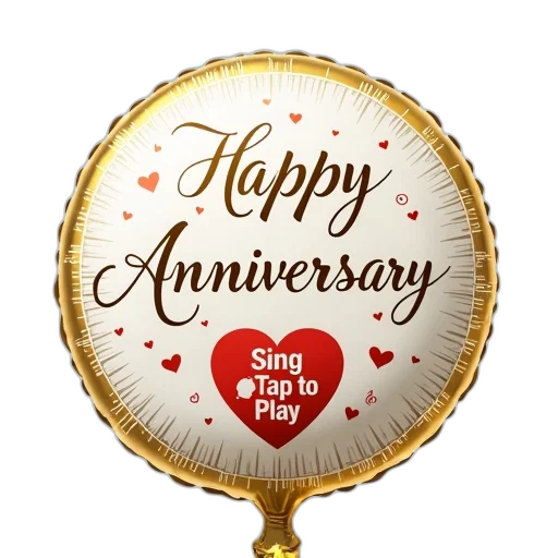 round, gold, white, balloon, decorative, border, words, happy transparent PNG cut-out