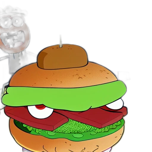 food, concept art, cartoon, pixel art transparent PNG cut-out