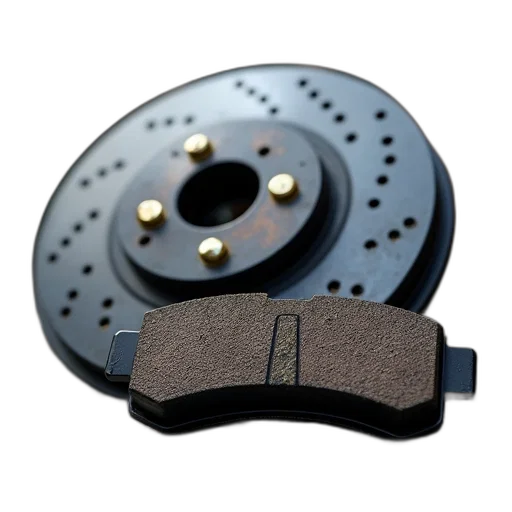 3d render, brake, pad, rotor transparent PNG cut-out