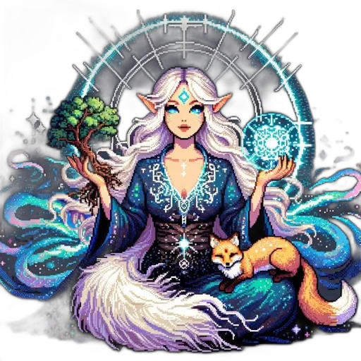 staff, jewelry, fantasy art, pixel art, concept art, comic book art, blue, monochrome transparent PNG cut-out