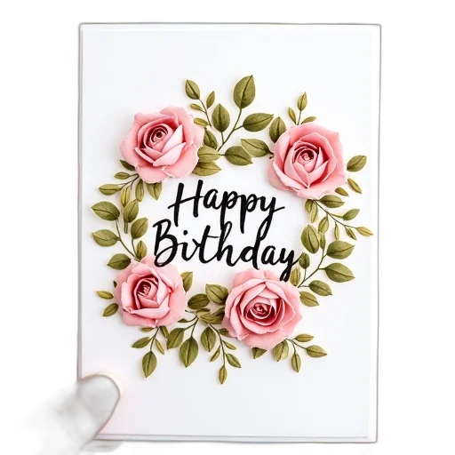 birthday, card, featuring, happy transparent PNG cut-out