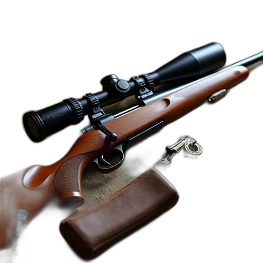 weapon, staff, 3d render, photorealistic, concept art, remington, model, 700 transparent PNG cut-out