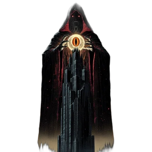 jacket, staff, mask, dress, concept art, fantasy art, pixel art, 3d render transparent PNG cut-out