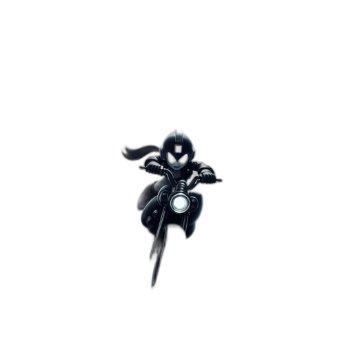 weapon, sword, robot, jacket, pixel art, concept art, comic book art, fantasy art transparent PNG cut-out