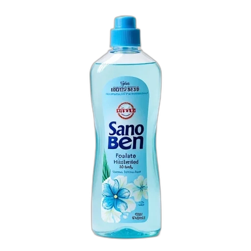 bottle, 3d render, sano, bon, toilet, cleaning, gel, blue transparent PNG cut-out