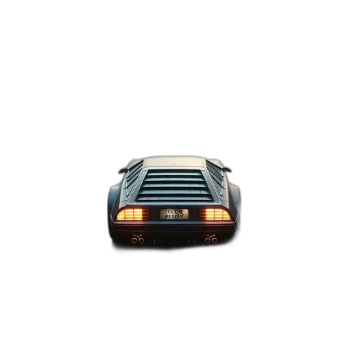 car, robot, weapon, animal, 3d render, vaporwave, concept art, pixel art transparent PNG cut-out