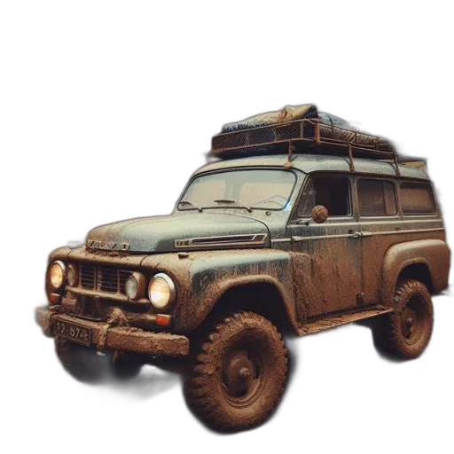 car, weapon, animal, 3d render, concept art, photorealistic, pixel art, earth tones transparent PNG cut-out