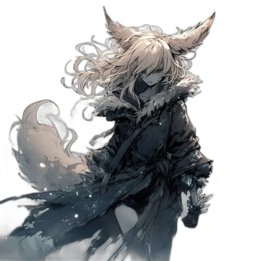 mask, dragon, creature, animal, concept art, fantasy art, watercolor, anime transparent PNG cut-out
