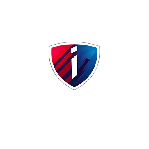 second, image, shows, stylized, logo, i-league, red, blue transparent PNG cut-out