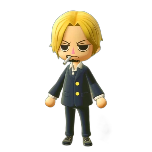 staff, 3d render, concept art, cartoon, pixel art, animated, character, wearing transparent PNG cut-out