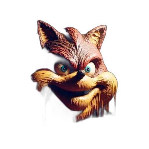 creature, animal, mask, face, 3d render, concept art, fantasy art, photorealistic transparent PNG cut-out