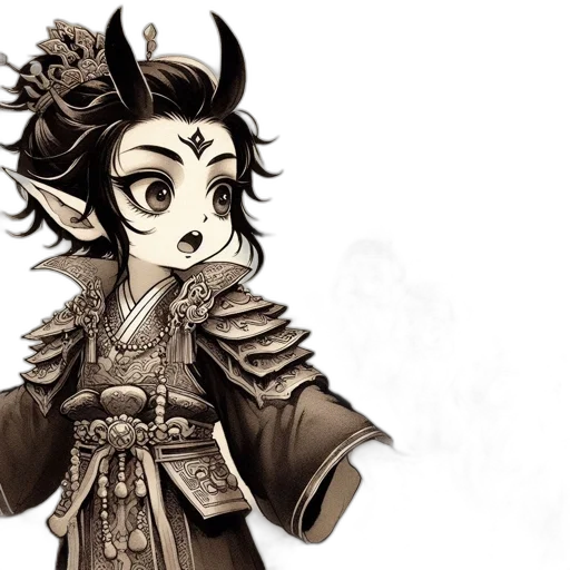 staff, dragon, fantasy art, concept art, photorealistic, cartoon, monochrome, regal transparent PNG cut-out