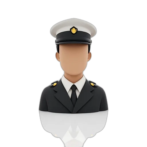 staff, hat, face, mask, 3d render, cartoon, concept art, man transparent PNG cut-out
