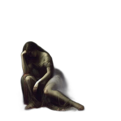 creature, dress, mask, face, photorealistic, concept art, 3d render, oil painting transparent PNG cut-out