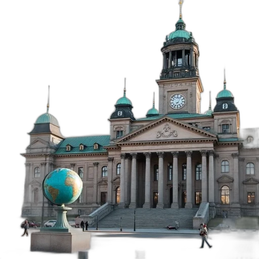 building, 3d render, concept art, photorealistic, city street, first, image, shows transparent PNG cut-out