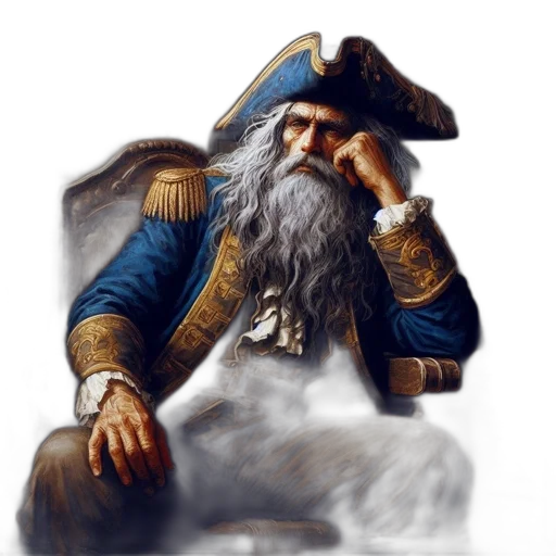 face, hat, staff, photorealistic, fantasy art, oil painting, concept art, elderly transparent PNG cut-out