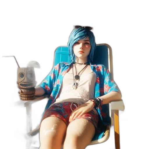 dress, furniture, face, robot, concept art, 3d render, photorealistic, cyberpunk transparent PNG cut-out