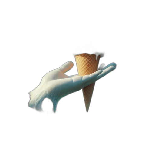 food, shoes, umbrella, staff, 3d render, concept art, vaporwave, pixel art transparent PNG cut-out