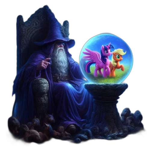 dragon, staff, fantasy art, concept art, pixel art, 3d render, underwater, fog transparent PNG cut-out