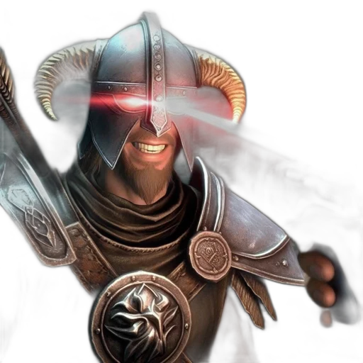 mask, staff, sword, face, concept art, fantasy art, 3d render, photorealistic transparent PNG cut-out