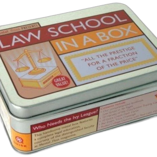 law, school, box, humorous, satirical, take, concept, education transparent PNG cut-out