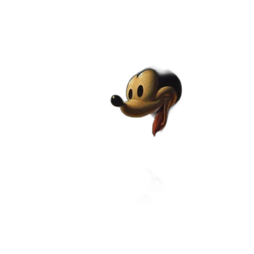 creature, animal, mask, food, concept art, 3d render, pixel art, golden transparent PNG cut-out