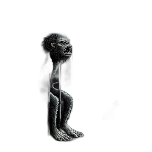 creature, mask, face, robot, concept art, 3d render, fantasy art, pencil sketch transparent PNG cut-out