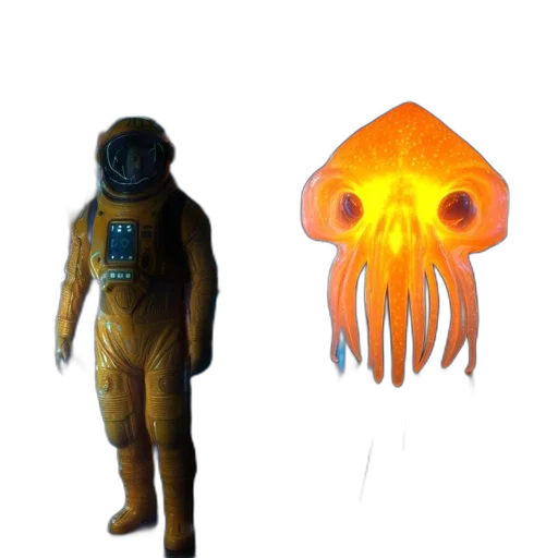 creature, mask, animal, jacket, concept art, 3d render, pixel art, fantasy art transparent PNG cut-out