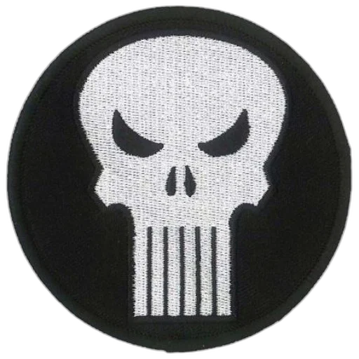 jacket, weapon, hat, staff, black, circular, patch, featuring transparent PNG cut-out