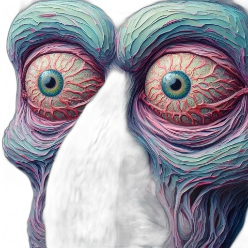 mask, face, creature, animal, concept art, watercolor, photorealistic, 3d render transparent PNG cut-out
