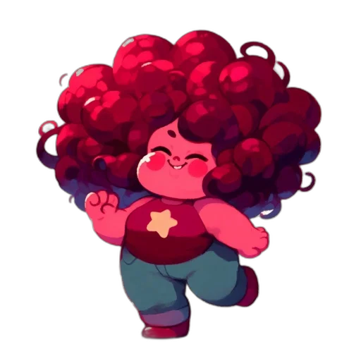 creature, hair, crown, staff, concept art, pixel art, cartoon, watercolor transparent PNG cut-out