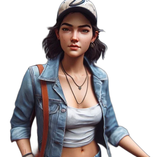 jacket, hat, face, jewelry, concept art, photorealistic, fantasy art, pixel art transparent PNG cut-out