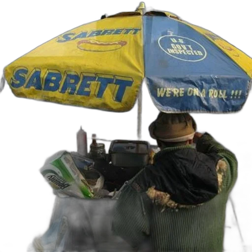 umbrella, jacket, staff, car, concept art, 3d render, photorealistic, cyberpunk transparent PNG cut-out