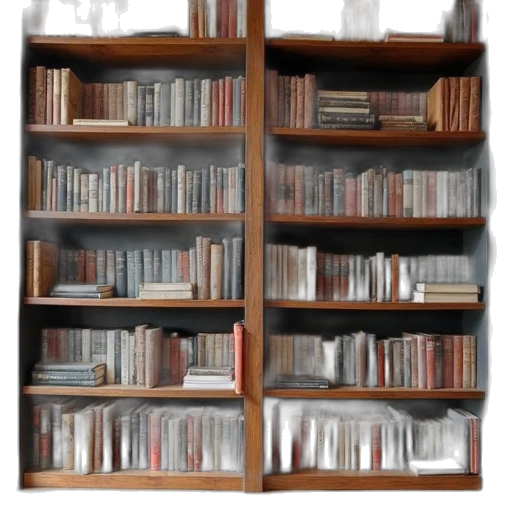 furniture, staff, 3d render, book transparent PNG cut-out