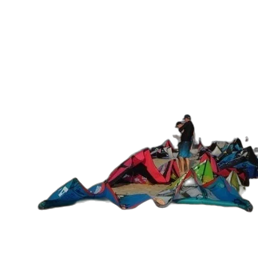 shoes, umbrella, dragon, weapon, concept art, 3d render, outer space, colorful transparent PNG cut-out