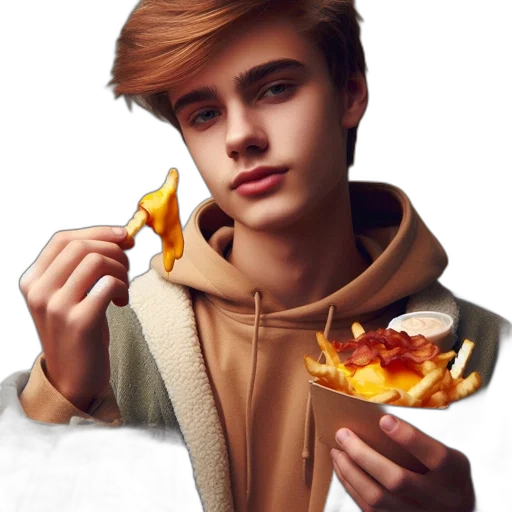 food, jacket, face, jewelry, photorealistic, concept art, fantasy art, cartoon transparent PNG cut-out
