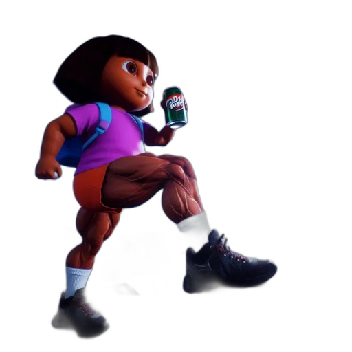 bottle, robot, shoes, creature, 3d render, concept art, pixel art, vaporwave transparent PNG cut-out